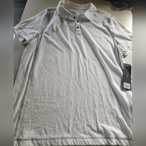 Helix Mens White Polo Shirt